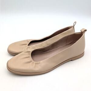Naturalizer Estie Flat Shoes Square Toe Women's Coastal Tan Size US9.5M EU40.5